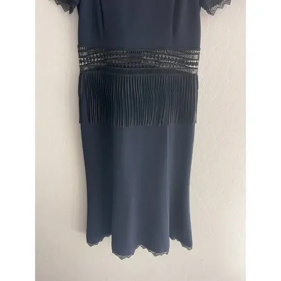 Jonathan Simkhai 4 Dress Navy Blue Crepe Black Fringe Lace Trim Formal  Cocktail is available for purchase on au PAY Market - Imported Goods Online  Store Co.Ltd. | au PAY Market -